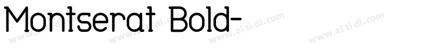Montserat Bold字体转换